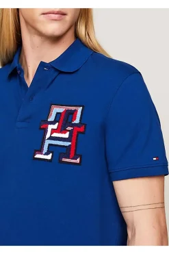 polo Tommy Hilfiger de corte regular con monograma th mw0mw34842 c5j