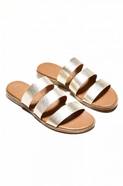 Sandalia Bryan 2516 laminado platino