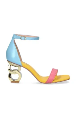 Sandalia Exé Lilian 055 Aqua Yellow DK Pink