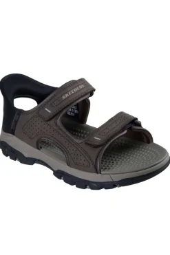 Sandalia Hombre Skechers tresmen reece 205289 chocolate