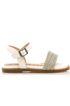 Sandalia Infantil Mustang maria 49086 c57768 strap shine silver