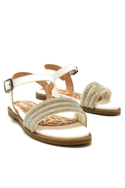 Sandalia Infantil Mustang maria 49086 c57768 strap shine silver