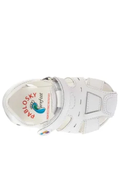 Sandalia Infantil Pablosky 051902 Plus Blanco Puntera Goma