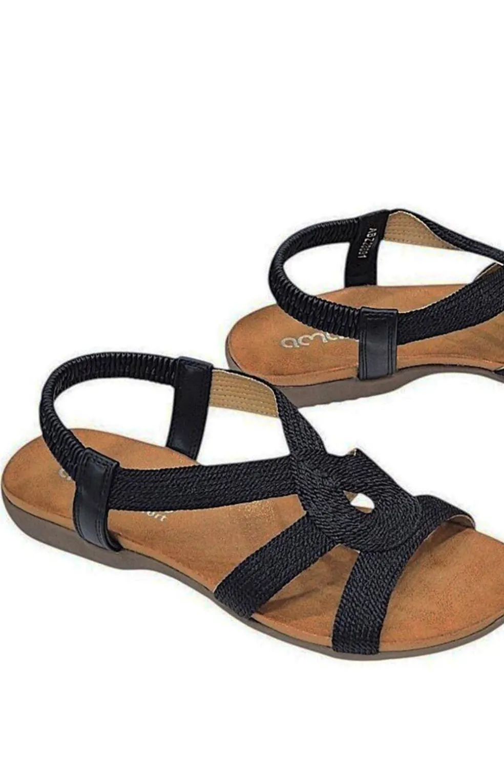 Sandalia Mujer Amarpies abz28691 negro