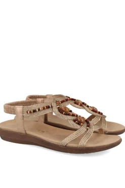 Sandalia Mujer Amarpies ako28553 bronce