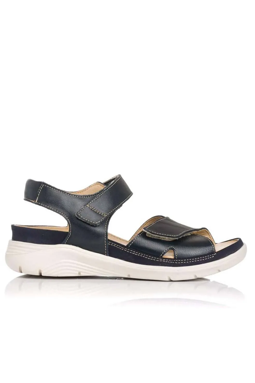 Sandalia Mujer Baerchi Ancho Especial 39701 Fresa Marino