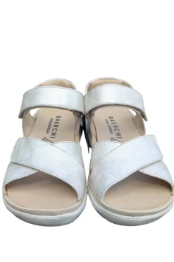 Sandalia Mujer Baerchi Ancho Especial 39701 metalizado beige