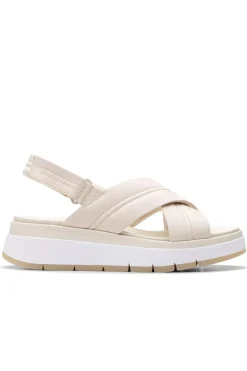 Sandalia mujer Clarks tuscan cross cream