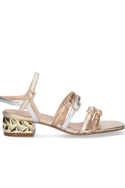 Sandalia Mujer Exé katy 481 gold silver