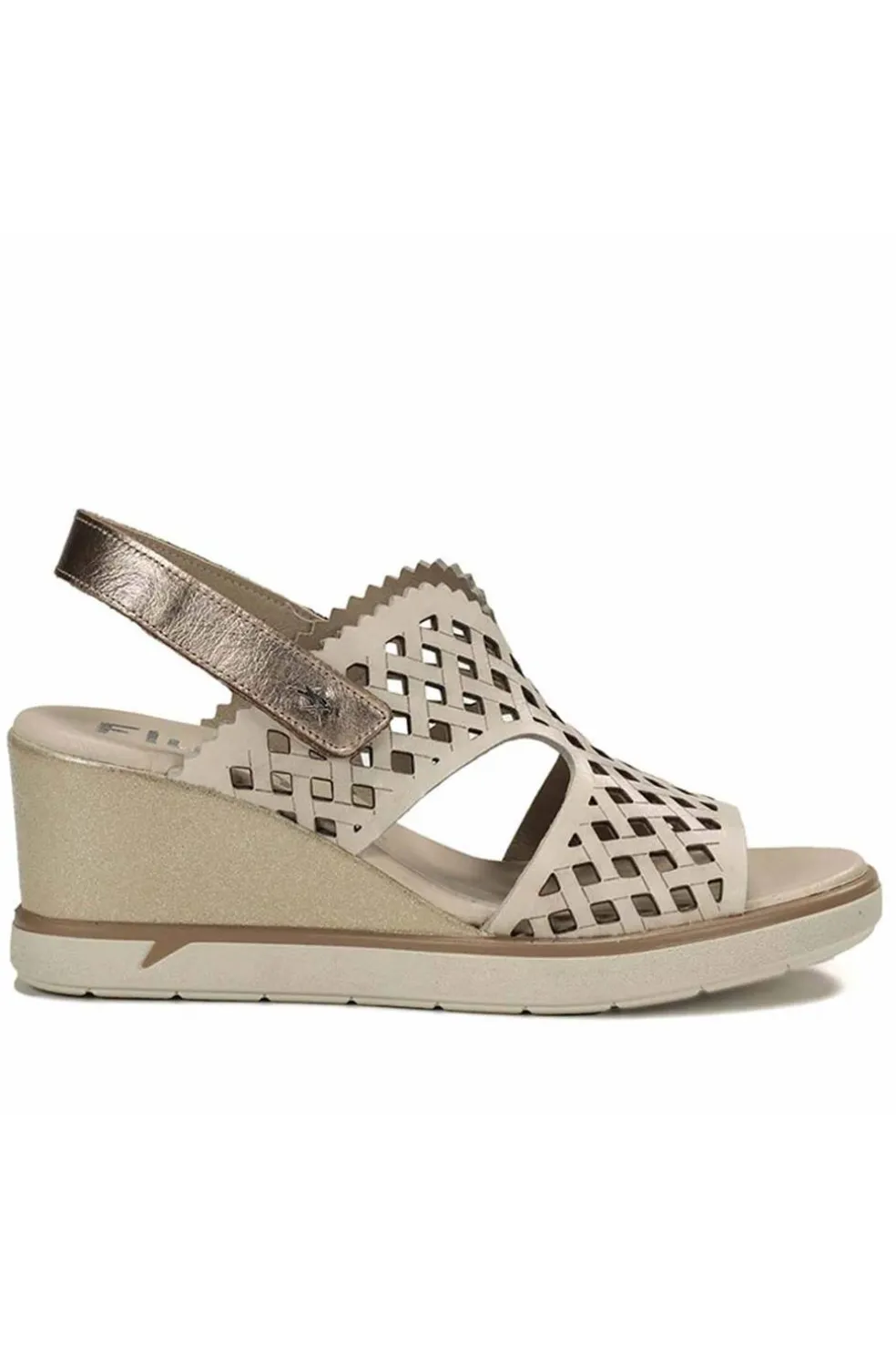 Sandalia Mujer Fluchos Smash F1972 Tibet Laminado Cava