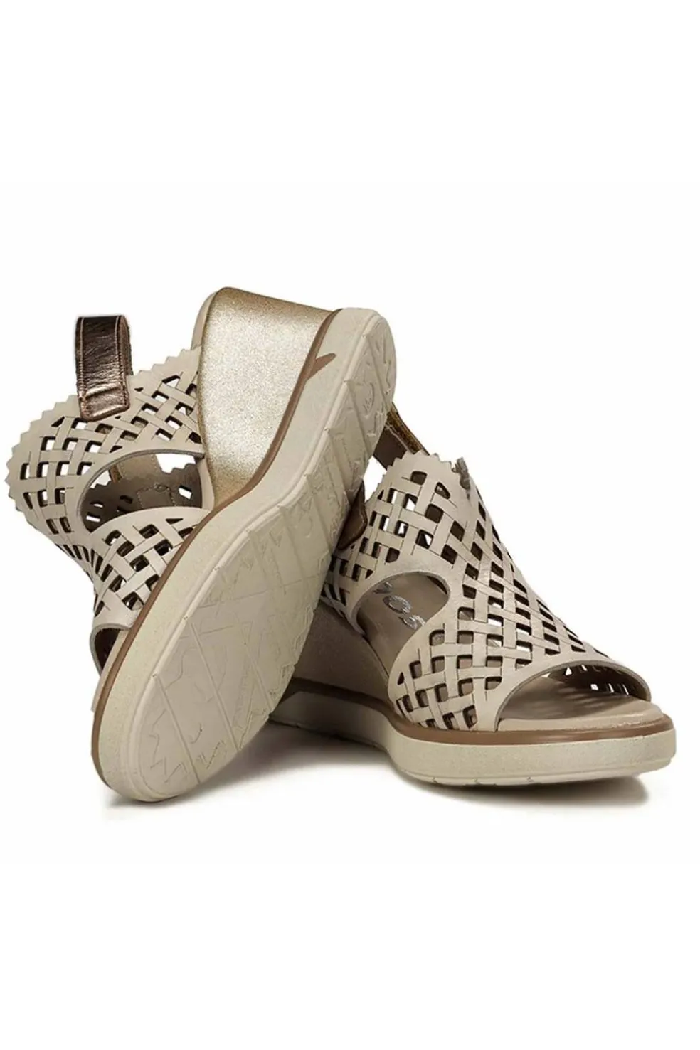 Sandalia Mujer Fluchos Smash F1972 Tibet Laminado Cava