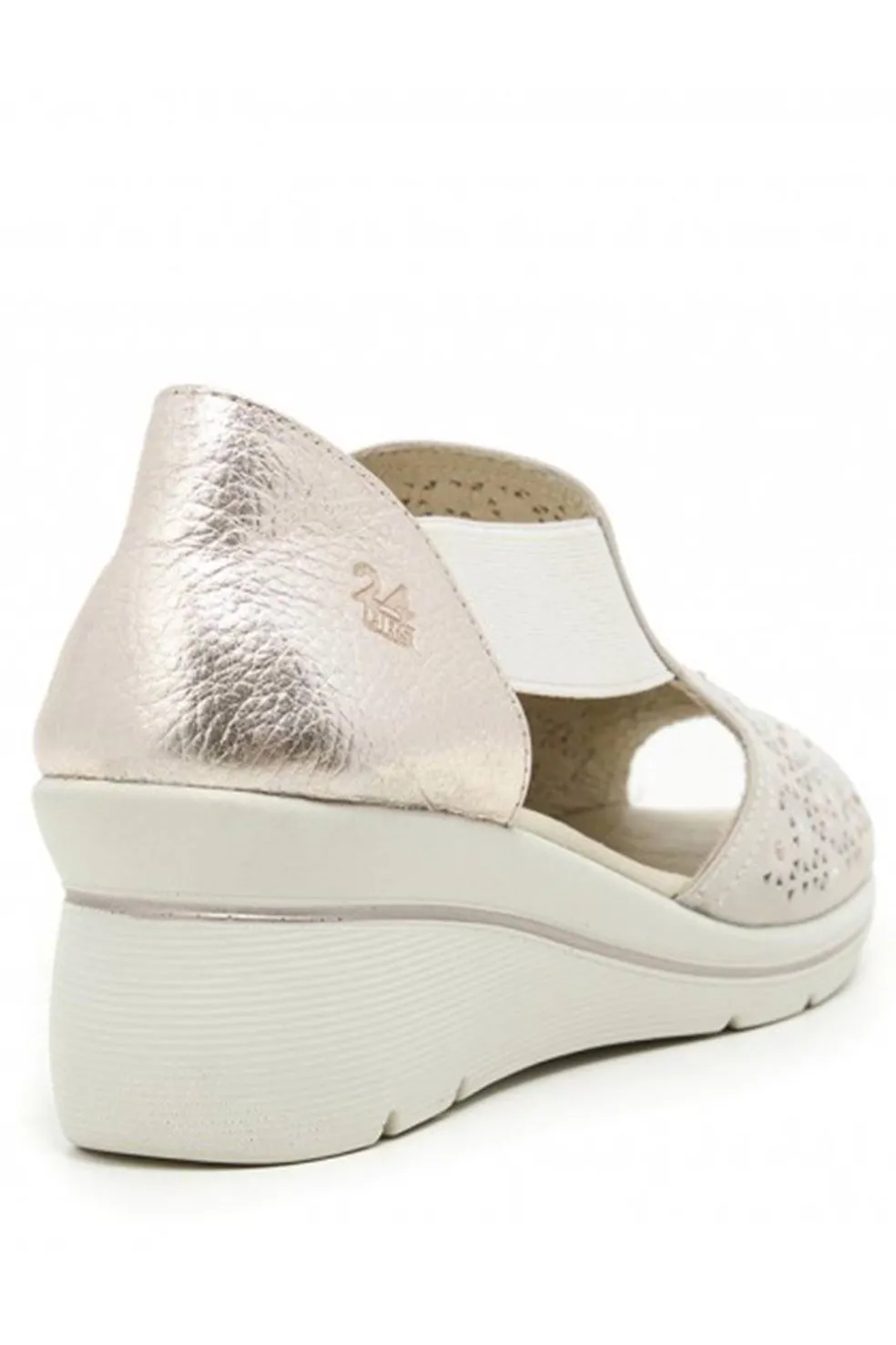 Sandalia Mujer 24hrs 26453 crema