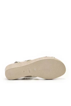 Sandalia Mujer 24HRS 26064 Piel Nobuck Crema Beige