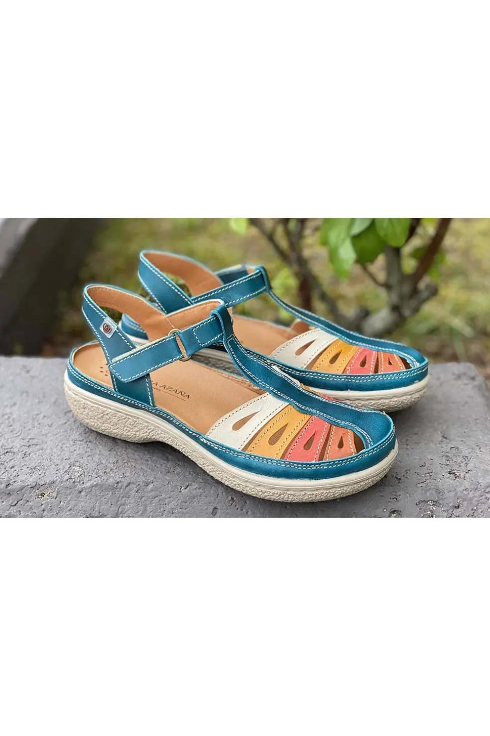 Sandalia Mujer Laura Azaña LA11978bi turquesa