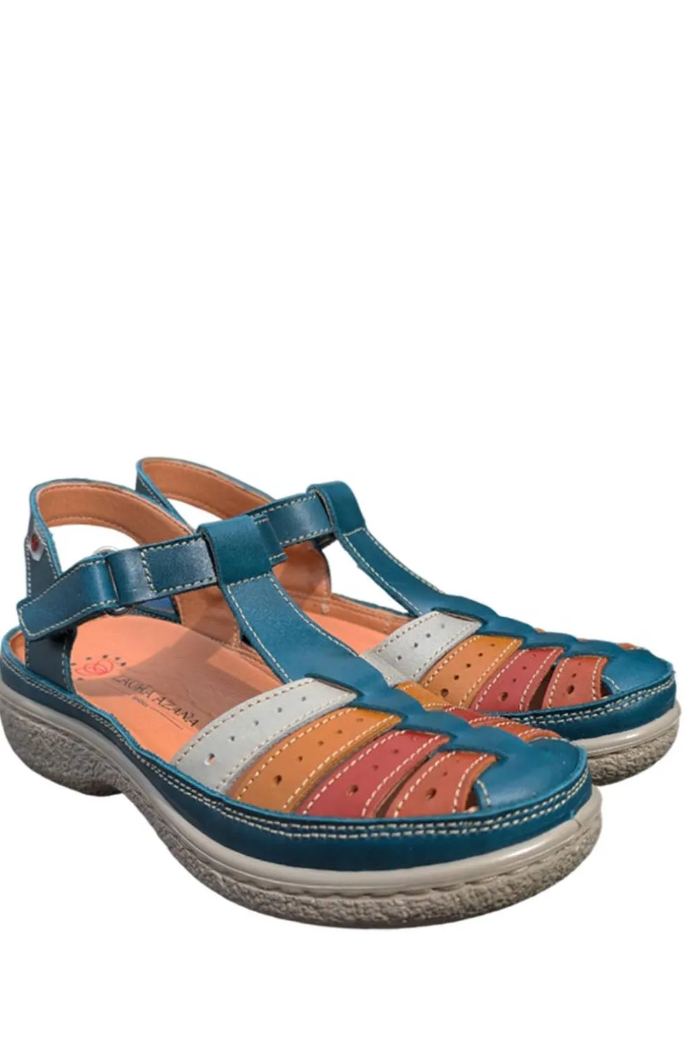 Sandalia Mujer Laura Azaña LA11986BI Combi Turquesa