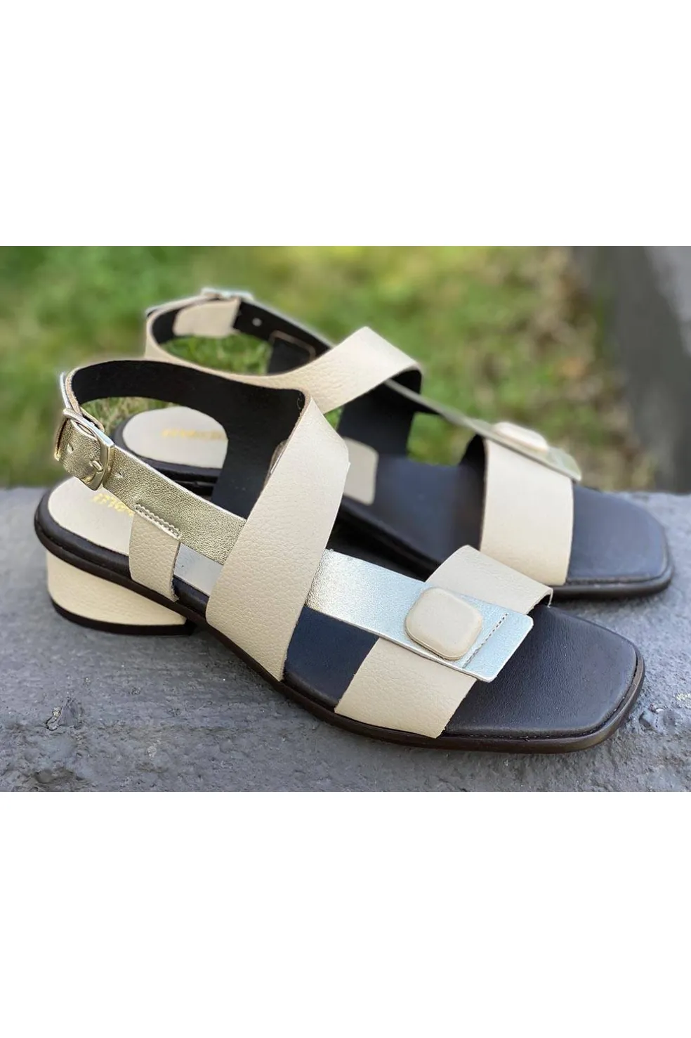 Sandalia Mujer Medinapiel 12542 Desert Adros Metal Champan