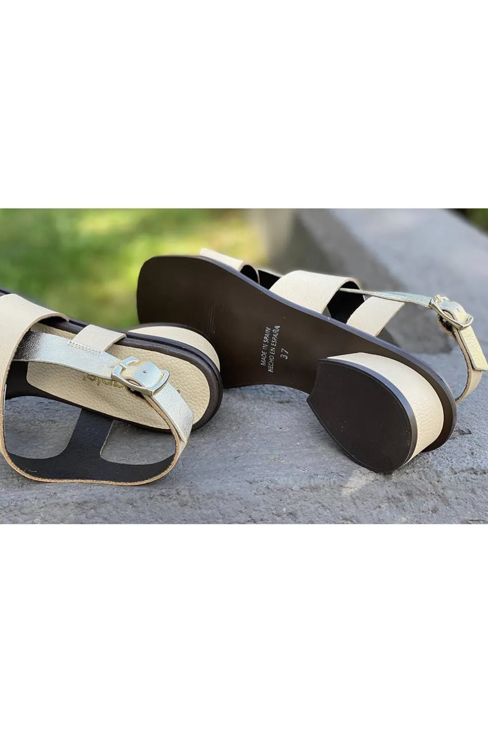 Sandalia Mujer Medinapiel 12542 Desert Adros Metal Champan