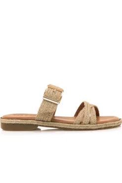 Sandalia Mujer Mustang Anais 54494 C57883 Trenza Yute Natural
