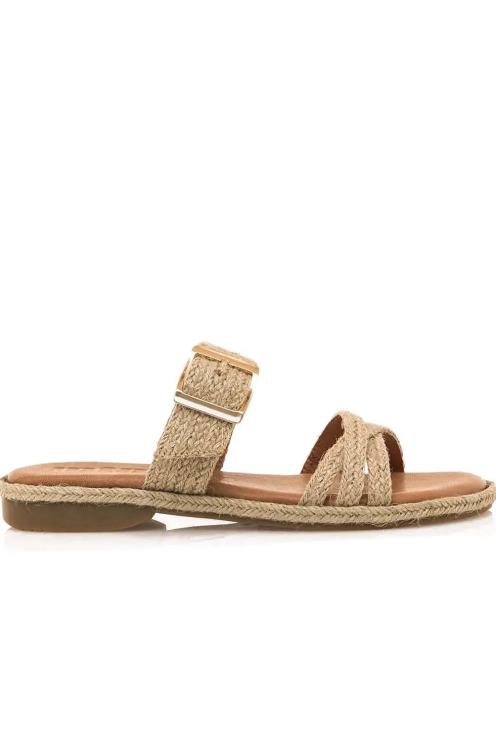Sandalia Mujer Mustang Anais 54494 C57883 Trenza Yute Natural