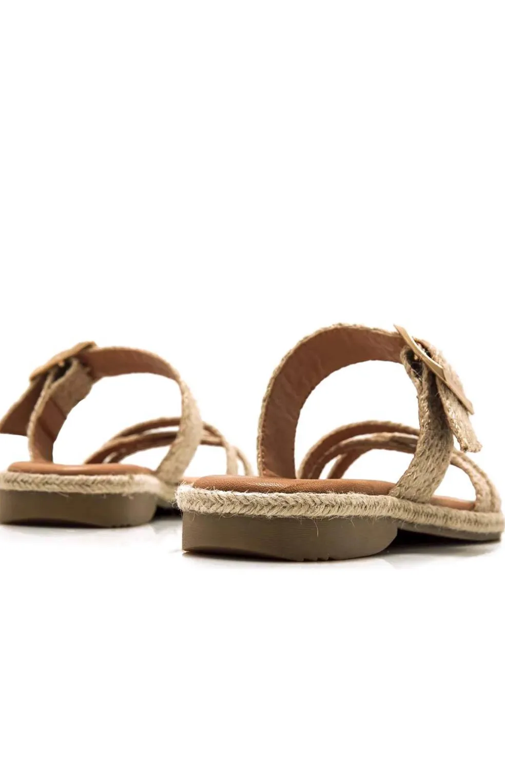 Sandalia Mujer Mustang Anais 54494 C57883 Trenza Yute Natural