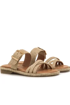 Sandalia Mujer Mustang Anais 54494 C57883 Trenza Yute Natural