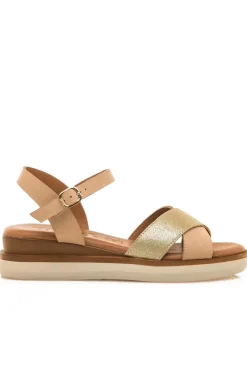 Sandalia Mujer Mustang Daniela 54530 C57877 Empolvado Sand Metal