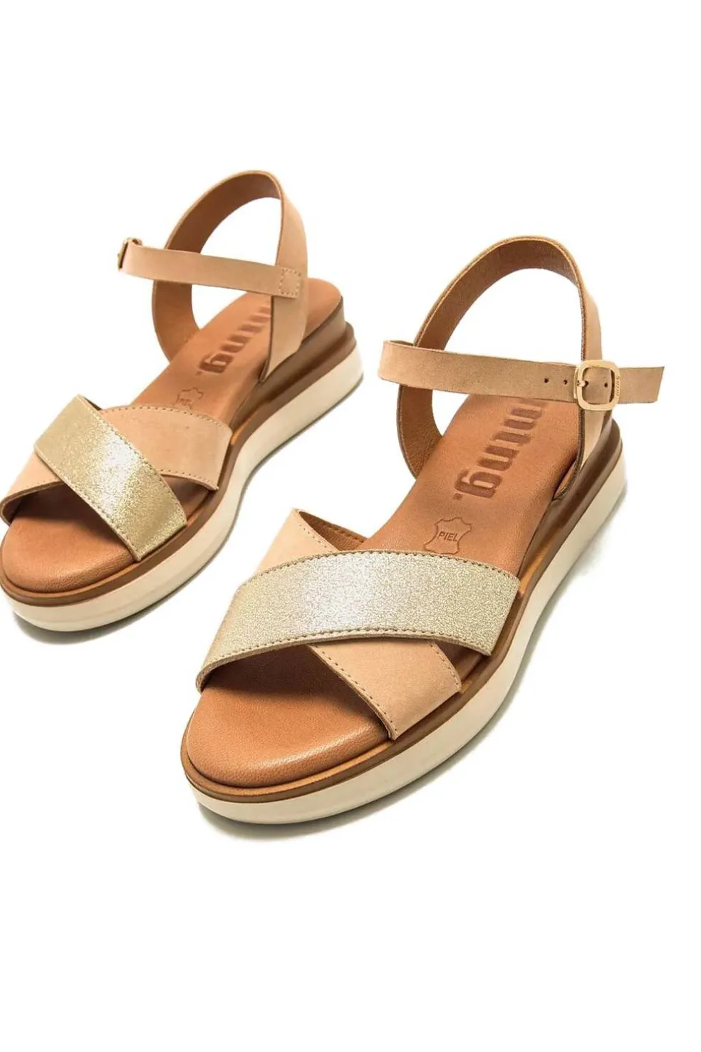 Sandalia Mujer Mustang Daniela 54530 C57877 Empolvado Sand Metal