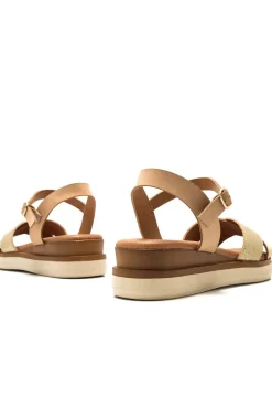 Sandalia Mujer Mustang Daniela 54530 C57877 Empolvado Sand Metal