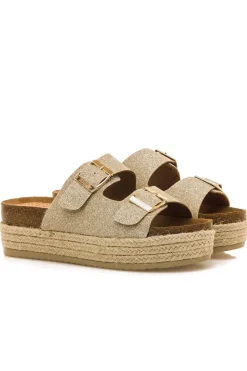 Sandalia Mujer Mustang Perla 53043 C57920 Cater Champagne