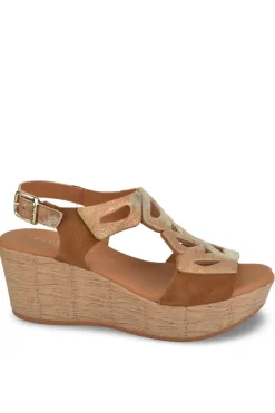 Sandalia Mujer Paula Urban 31 786 Serraje Cuero Picasso Tostado