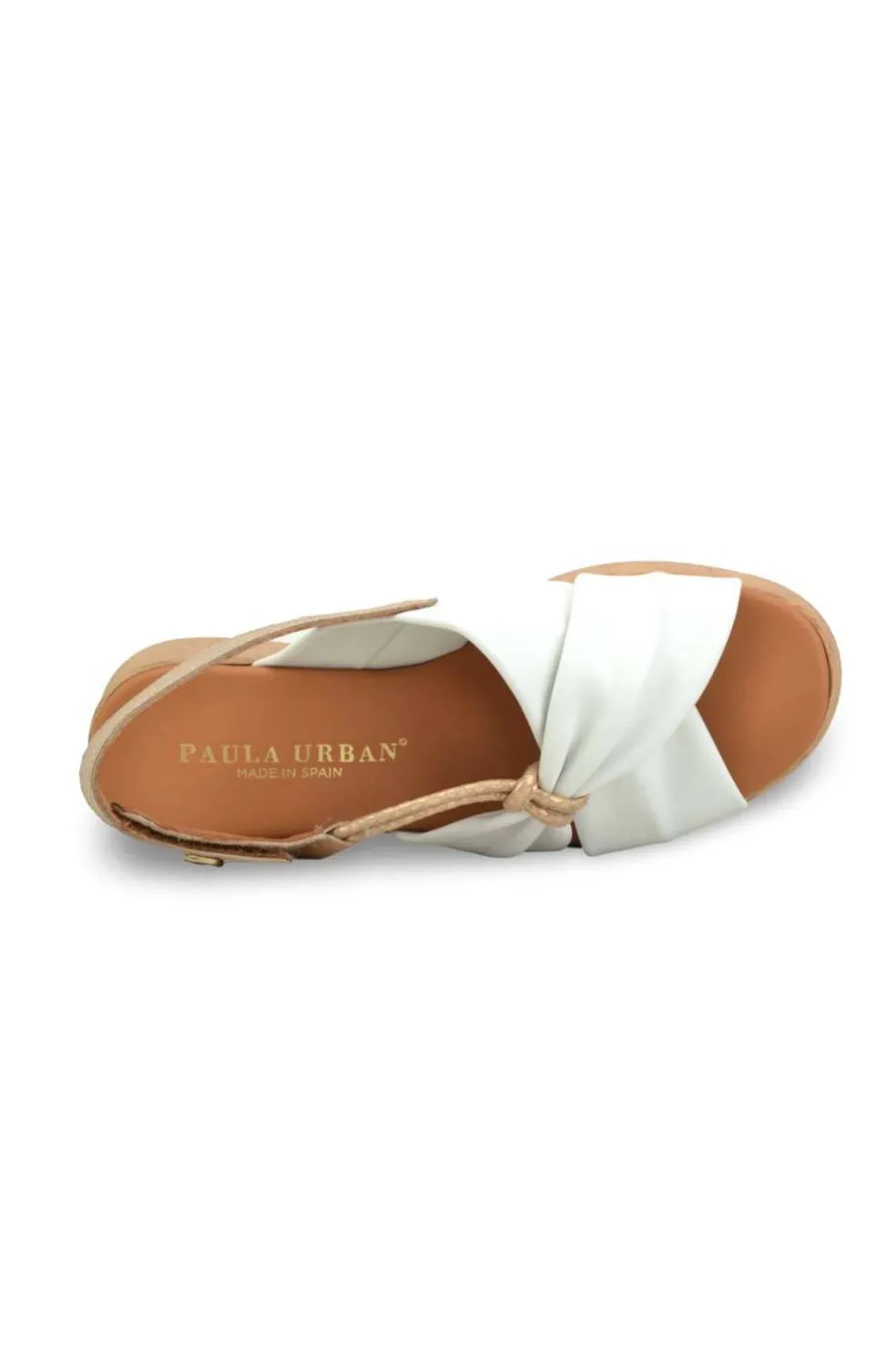 Sandalia Mujer Paula Urban 33 416 blanco platino