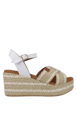 Sandalia Mujer Popa Cuña Benijo Salem Blanco