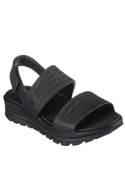 Sandalia Mujer Skechers arch fit footsteps sunny days 111461 black