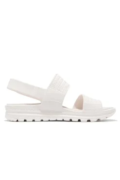 Sandalia Mujer Skechers arch fit footsteps sunny days 111461 white