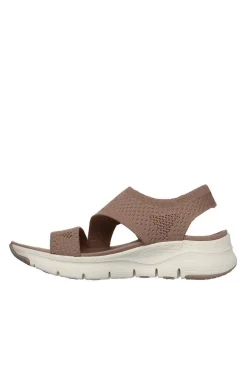 Sandalia Mujer Skechers arch fit brightest day 119458 mocha