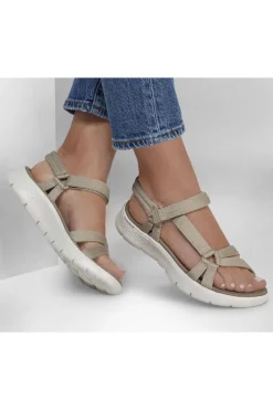Sandalia Mujer Skechers GO WALK Flex Sandal Sublime 141451 Taupe