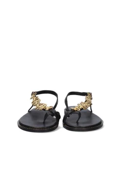Sandalia Mujer Tsakiris Mallas 577 Chios Leather Black Gold