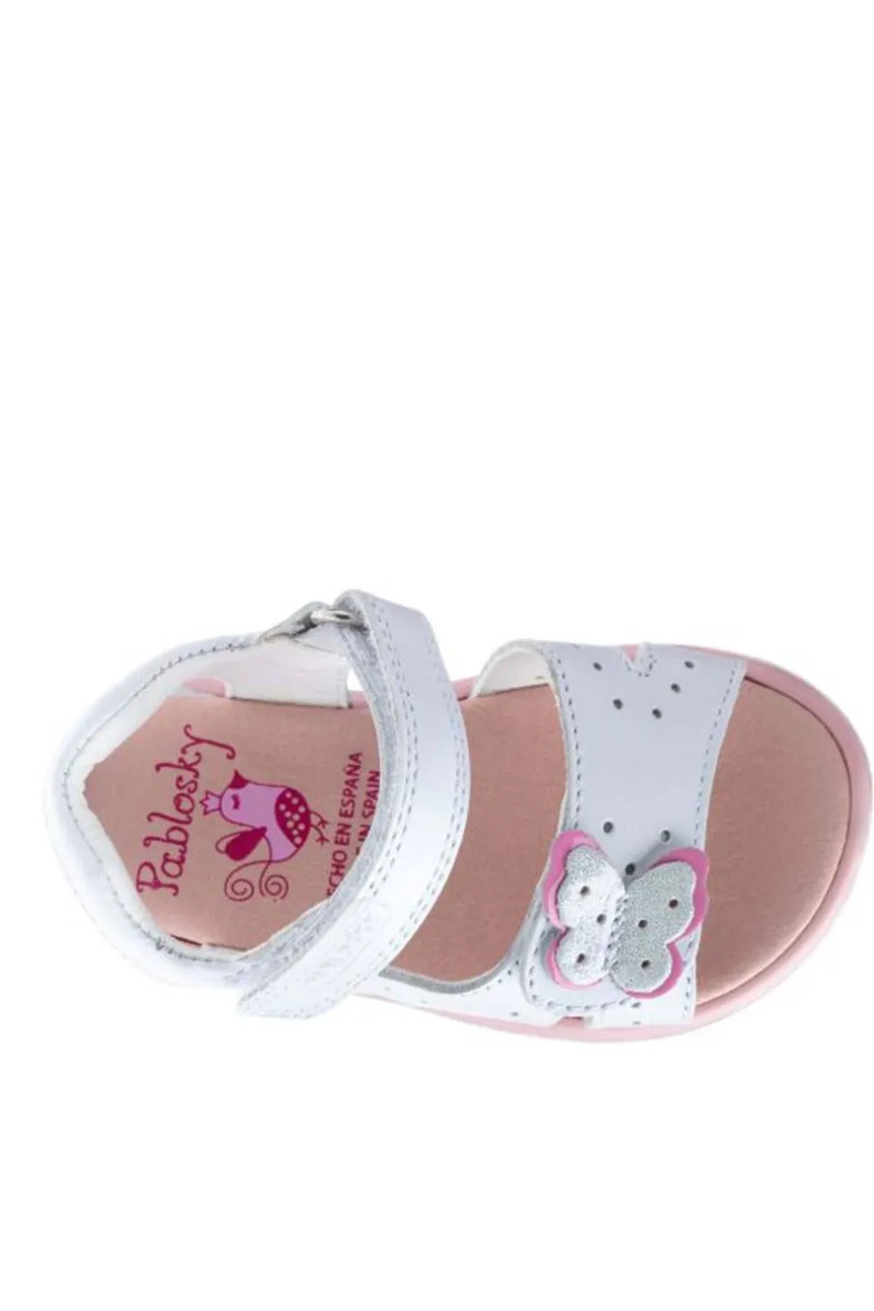 Sandalia Niña Pablosky 038700 Olimpo Blanco