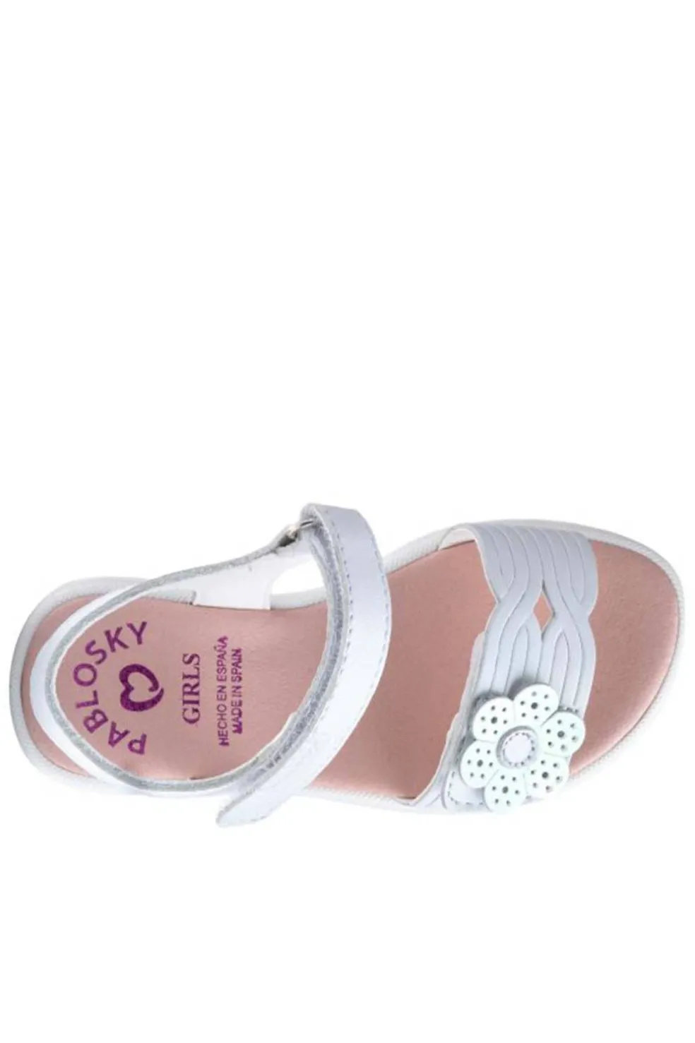 Sandalia Niña Pablosky 431400 Olimpo Blanco