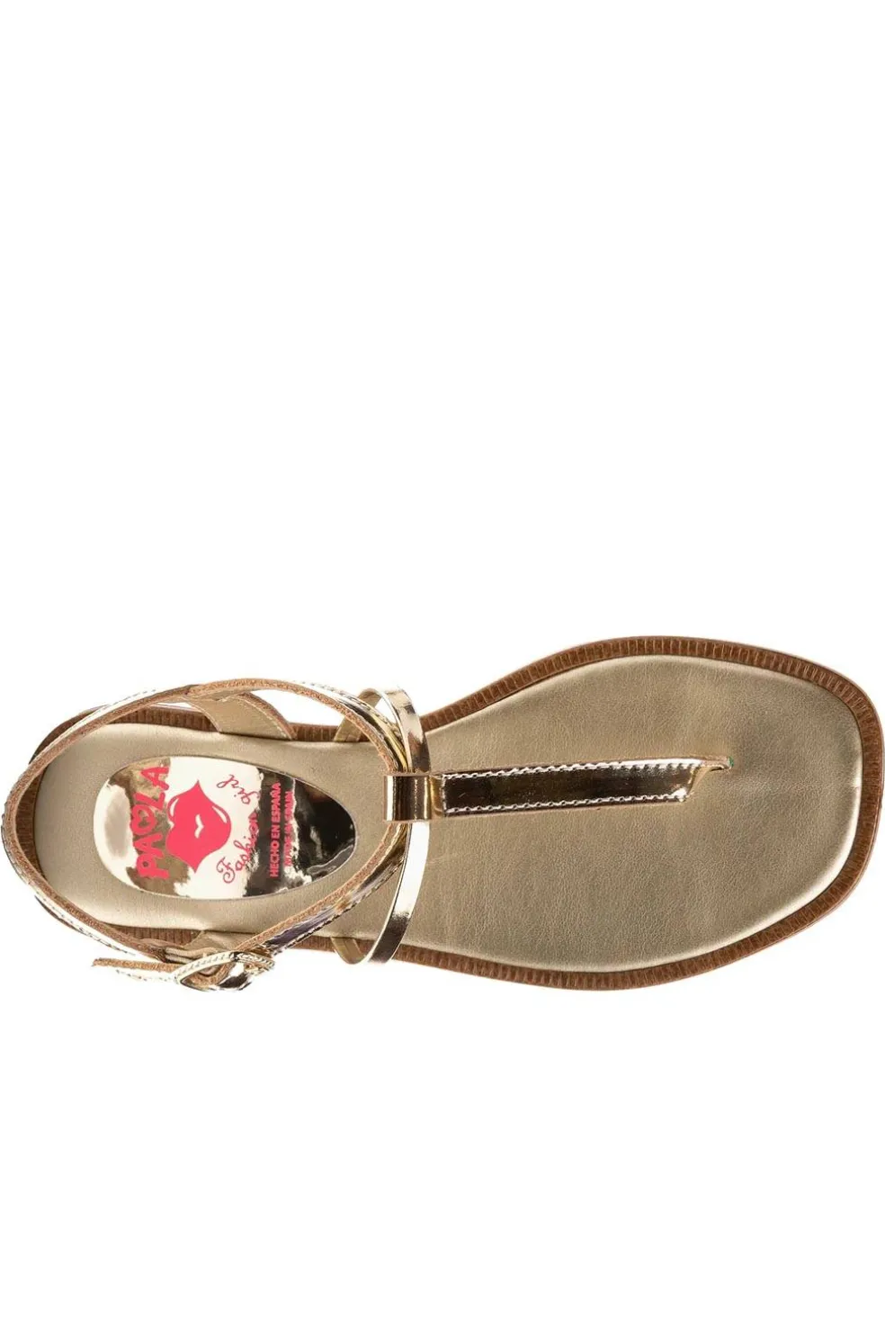 Sandalia Paola Shoes Dalia 877980 Mirror Champagne