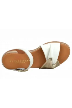Sandalia Paula Urban 24 611 platino blanco