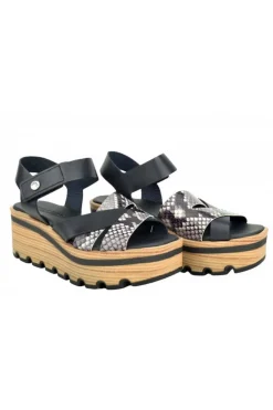 Sandalia Paula Urban 22 510 serpiente bangla negro