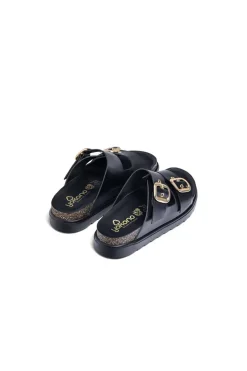 Sandalia plataforma Yokono tunez 130 negro