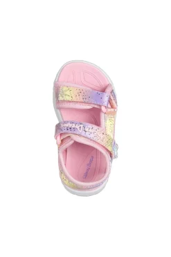 sandalia Skechers s lights unicorn dreams majestic bliss 302682l light pink multi