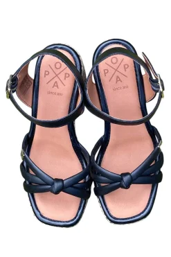 Sandalia tacón Popa Jolla Piel Negro