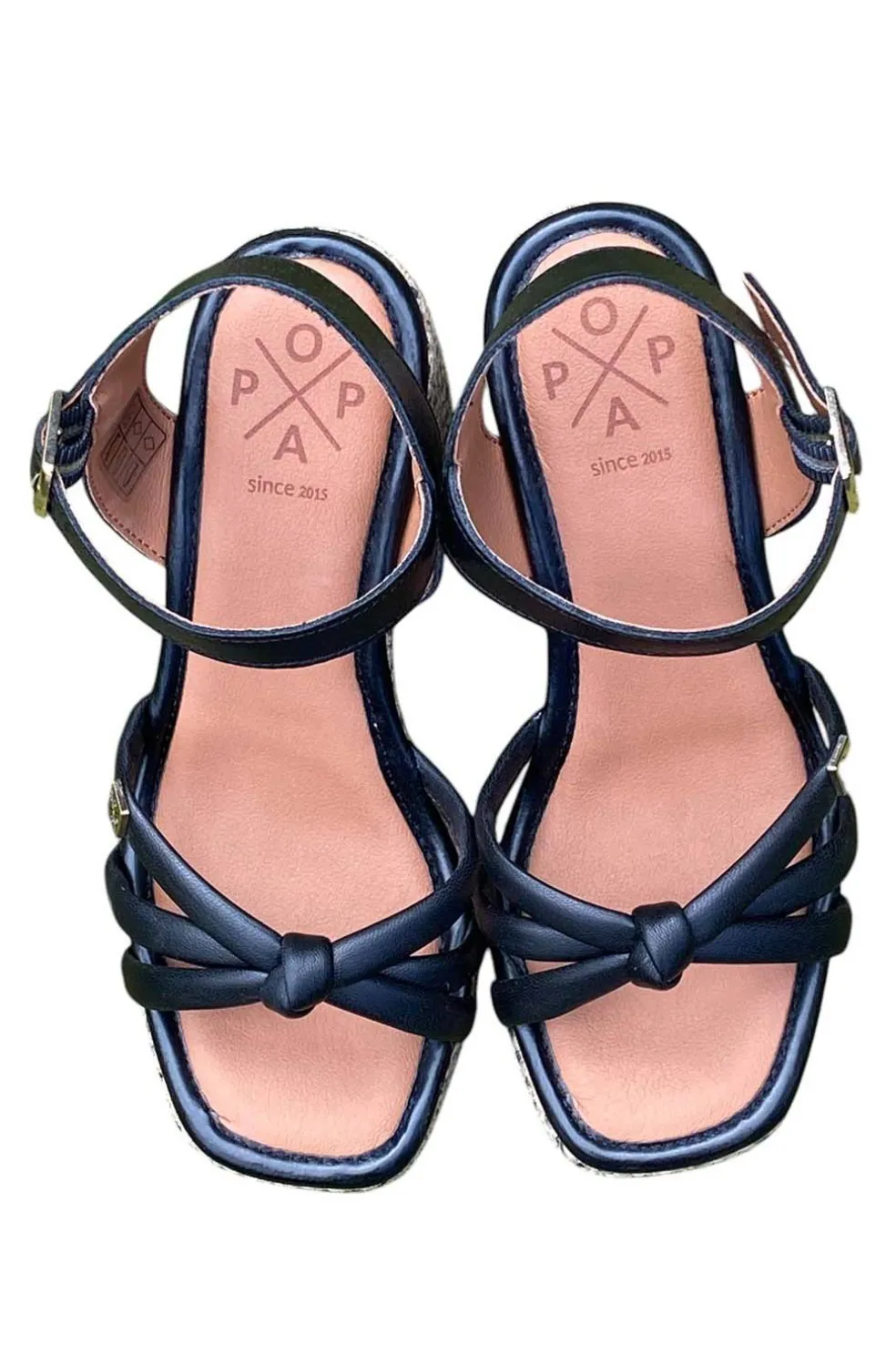 Sandalia tacón Popa Jolla Piel Negro