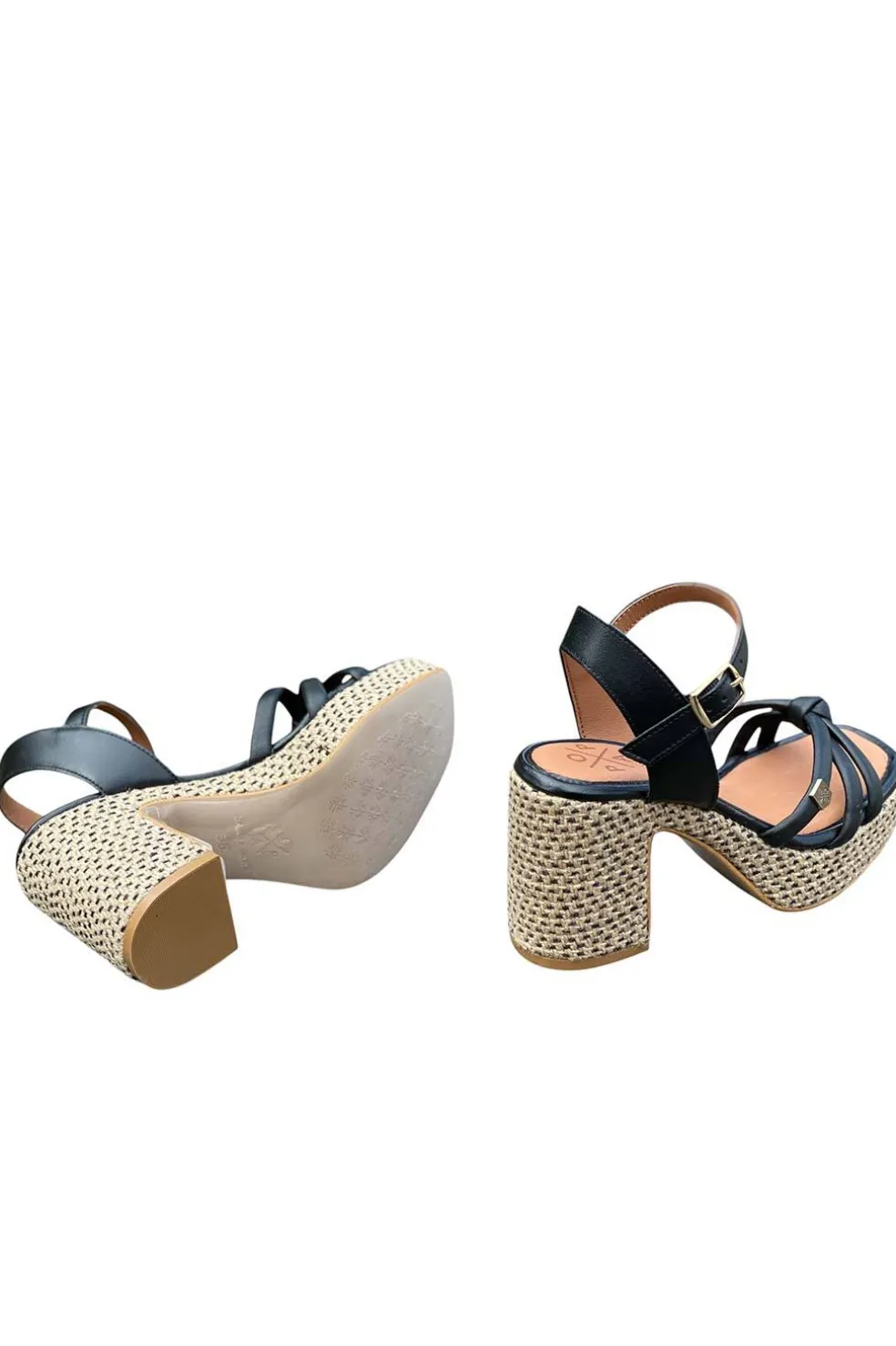 Sandalia tacón Popa Jolla Piel Negro