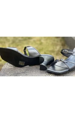 sandalia vexed chanel 22210 piel nacar negro