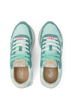 sneakers mujer sun68 z35216 big stargirl canvas 94 acqua