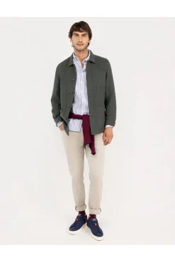 Sobrecamisa Hombre El Ganso Lana 1030W250036 Verde